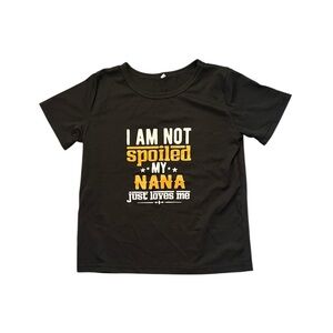 Black Kids T-Shirt with Fun Print